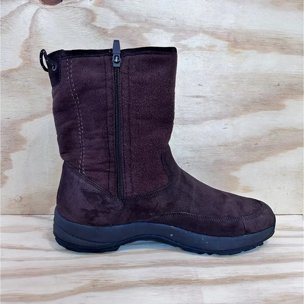 L.L. Bean - Suede Fleece Zip Up Tall - Winter Boots - Brown - Men's - 9.5 -05455
